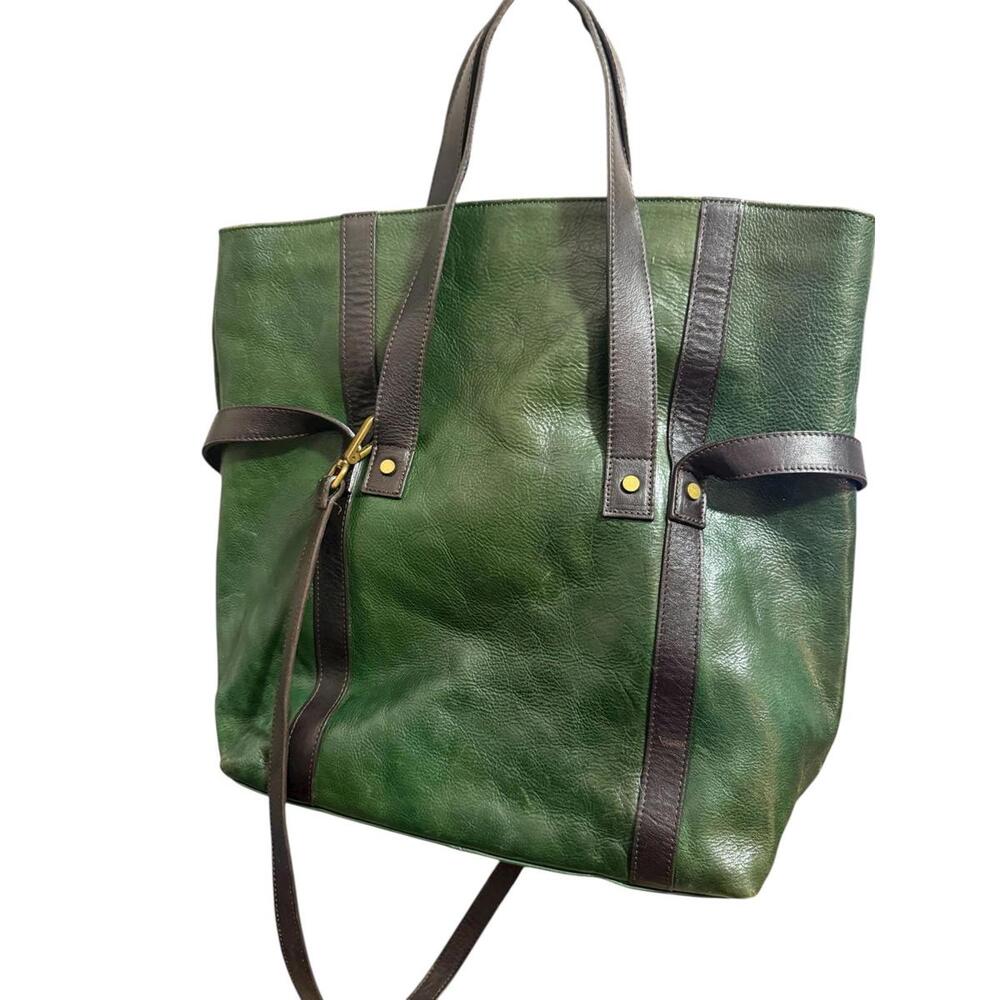 Valentina Green and Black Shoulder Bag